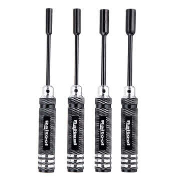 Raitool 4pcs 4.0/5.5/7.0/8.0mm Hex Screwdriver Tools NUT Key Socket Screwdriver Allen Screw Driver S