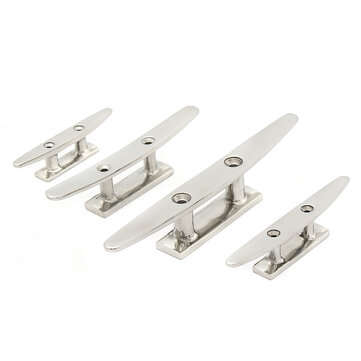 316 Stainless Steel 2 Hole Low Flat Boat Cleat Deck Rope Tie For Marine Yacht 4 Sizes (SIZE: 8INCH)