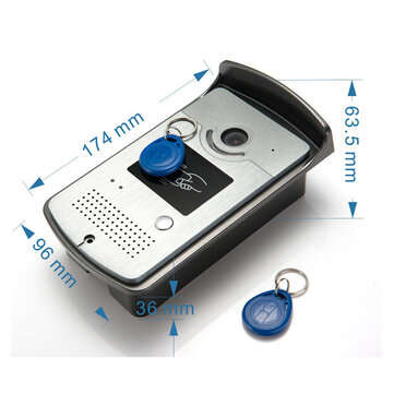 Ennio 701MEID11 Tuya APP Remote Unlock Visual Intercom 7 Inch 1080P Monitor Wifi Video Doorbell Door