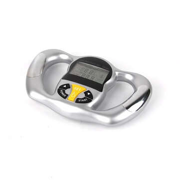 Handheld  Body Fat Monitors LCD Screen Analyzer 6 Seconds Accurate BMI Meter Health Fat Easuring Ins