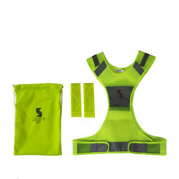 Running 360 Reflective Vest Kids Adjustable Waist Night Safety Vest with Reflective Bands for Elec
