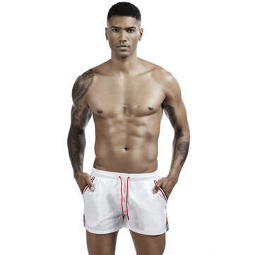SEOBEAN Men`s Running Shorts Athletic Underwear Cotton Sport Running Fi... (SIZE: XL | COLOR: WHITE)