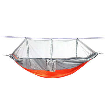 Outdoor Double 2 People Hammock Camping Tent Hanging Swing Bed With Mosquito Net (COLOR.: ORANGE)