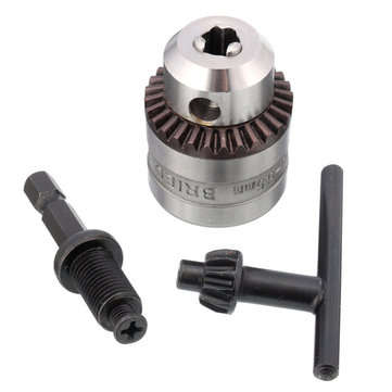 Electric Drill Chuck Capacity 0.6-6mm Thread 3/8-24UNF 1/4"Hex Shank Power Tools