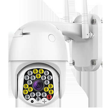 Wireless WiFi PTZ Pan Tilt IP ONVIF 1080P Camera Security Cam Outdoor with Night V... (PLUG: EUPLUG)
