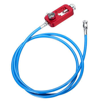 HPA tank fill Adapter Scuba Fill Station with 72" 182cm Blue High Pressure Whip