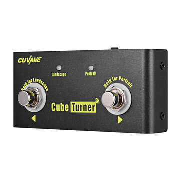 CUVAVE Cube Turner Wireless Page Turner Pedal Built-in Battery Supports Looper Connection Compatible