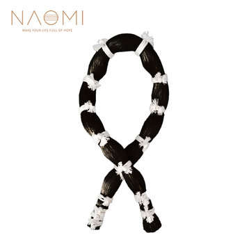 NAOMI Violin Bow Hair 250g 80cm Long Violin Bow Hair Horsehair Fiddle Bow Hair Natural Black Color V
