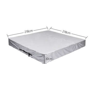 218/231/244*30cm Hot Tub SPA Cover Outdoor Bathtub Dust Cap PE Fabric (SIZE: 218*218*30CM)