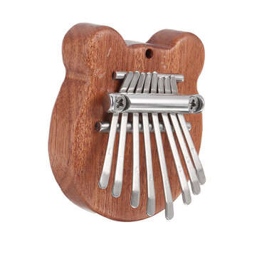 Muspor 8 Keys Mini Kalimba Africa Thumb Piano Mbira Solid Wood Keyboard Instrument Gift Toy With Lan