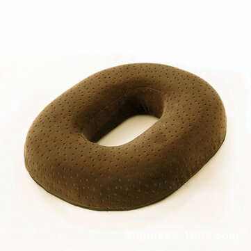 Donut Memory Foam Pregnancy Seat Cushions Chair Car Office Home Soft Back Pillow (COLOR.: COFFEE)
