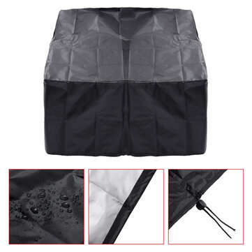 34/40 inch Square Gas Fire Cover Waterproof Anti-UV Heavy Duty Fire Pit Protector f... (TYPE: TYPEB)