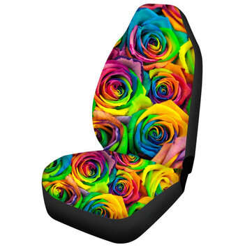 Car Front Seat Cover Protector Cushion Print Pattern Sedan SUV Truck Universal (TYPE: 2)