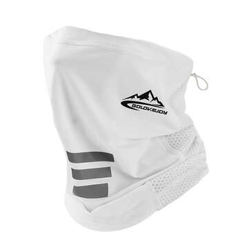 GOLOVEJOY Multifunctional Bandana Face Scarf UV Protection Windproof An-dust Neck ... (COLOR: WHITE)
