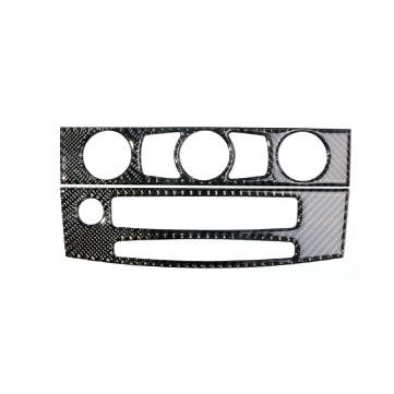 Carbon Fiber Interior Trim Air conditioning CD control panel decoration for BMW e60 5 s... (TYPE: B)