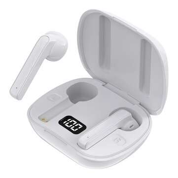 Bakeey D9 TWS Wireless bluetooth Earphones V5.0 Stereo Digital Display Bluetooth H... (COLOR: WHITE)
