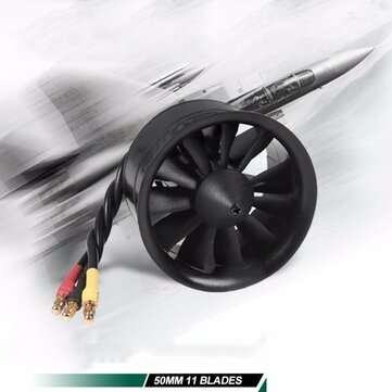 FMS 50mm 11 Blades Ducted Fan EDF With 2627 KV4500 KV5400 3S 4S Brushless Motor (KV: 5400KV)