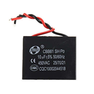 CBB61 10UF Starting Capacitance 450V AC Fan Capacitor CBB Motor Run Capacitor