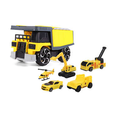 Simulation Inertia Deformation Track Engineering Vehicle Diecast Car Model Toy with S... (LETTER: B)