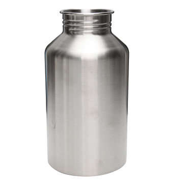 2L Large Stainless Steel Water Bottle Sports Exercise Drinking Kettle With Carrier Bag Holder
