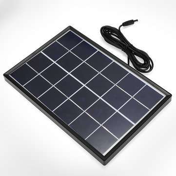 6W 6V 266*175*17mm Polysilicon Solar Panel with Cable & Border