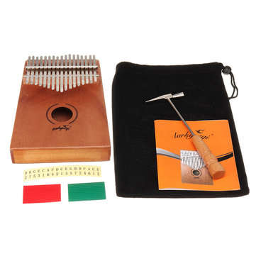 17 Keys Kalimbas African Solid Mahogany Wood Thumb Piano Finger Percussion Musical Gifts