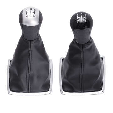 5 Speed Gear Shift Knob Stick Lever Gear Shift Cover For Ford Focus MK II 05-08 (COLOR.: BLACK)