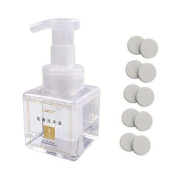 10PCS Effervescent Hand Sanitizer with Mousse Bubbler Bottle Hand Wash Effervescent Tablets Hand Soa