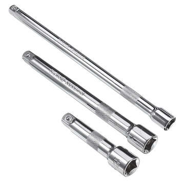 3/8inch 10mm Socket Ratchet Wrench Extension Bar CRV 75/150/250mm Long Bar (INCH: 6INCH)