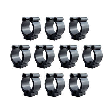BSET MATEL 10PCS Nylon Portable Fishing Rod Clips Plastic Club Positioning Clamp... (DIAMETER: 17MM)