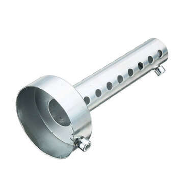 35mm/42mm/45mm/48mm/60mm Motorcycle Exhaust Can Muffler Silencer Chrome Universal (SIZE: 45MM)