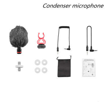 3.5mm Condenser Camera Microphone Live Recording for DJI OSMO POCK... (VERSION: CONDENSERMICROPHONE)