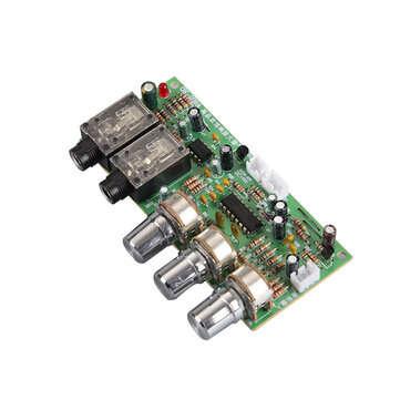 Karaoke Reverb Mixer Board Power Amp Front DC12V Outdoor Microphone Car Power Amplifier Mixer Board