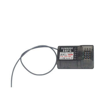 DUMBORC X6FG 2.4G 6CH Receiver with Gyro for RC X6 Transmitter Remote Controller