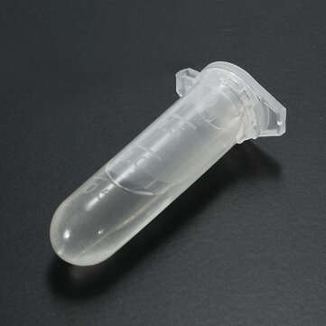 2ml Test Tube Centrifuge Vial Clear Plastic with Snap Cap for Lab Laboratory
