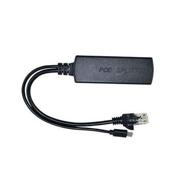 ESCAM 2.5KV Anti-interference Power Over Ethernet 48V To 5V 2.4A 12W Active POE Splitter Micro USB P