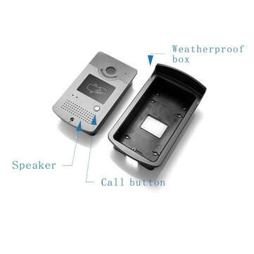 Ennio 701MEID11 Tuya APP Remote Unlock Visual Intercom 7 Inch 1080P Monitor Wifi Video Doorbell Door