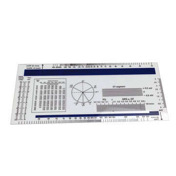 New PVC ECG Ruler Medical Ruler ECG Medical Caliper Electrocardiogram Divider