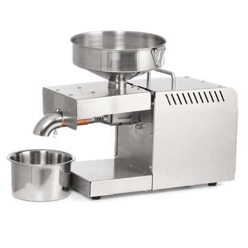 220V Oil Press Maker Machine Automatic Cold Press Oil Machine Heating Dissipation Device Sunflower S