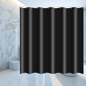 Waterproof Black Shower Window Curtain Bathroom Drape Hotel Home Decor Fashion (SIZE 3: 240*200CM)