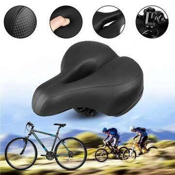 City Wheel Super Soft Elastic Thickened Widened Cushion Reflective Stripe Touring Mountain Bike Sadd