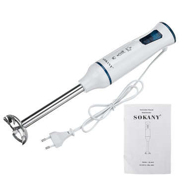 500W Hand Blender Stainless Steel 4 Blades Electric Fruit Mixer Smoothie Maker