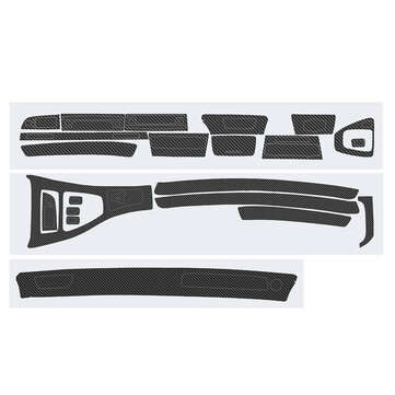 3D Matte Black Carbon Fiber Car Interior Decor Decals For BMW E90 3 Series 2... (COLOR.: MATTEBLACK)