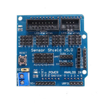 UNO R3 Sensor Shield V5 Expansion Board Geekcreit for Arduino - products that work with official Ard