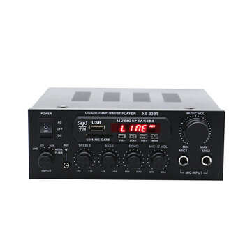 KS-33BT 2x450W bluetooth Stereo LED Digital Audio Amplifier HiFi USB Memory Card ... (VOLTAGE: 110V)