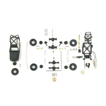 Dasmikro Das87 Das87A03 HO Scale 1/87 4WD Chassis DIY Desert Truck Crawler Kit RC Car