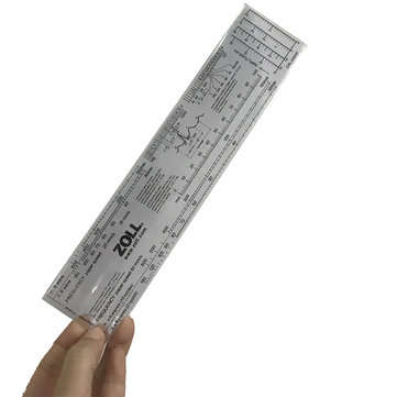 New PVC ECG Ruler Medical Ruler ECG Medical Caliper Electrocardiogram Divider