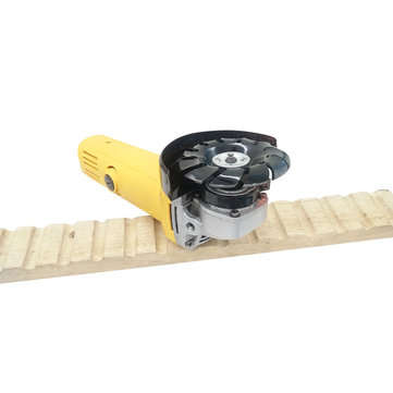 Drillpro Manganese Steel 90mm 12 Teeth Wood Carving Disc 16mm Bore Grinder Shaping Disc for 100 115