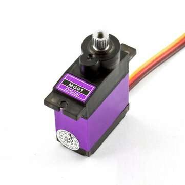 6PCS MG91 13g 2.6KG Torque Metal Gear Digital Servo for RC model Airplane Robot