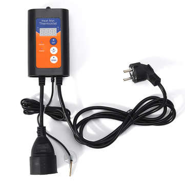 Digital Heat Mat Thermostat Controller for Seed Germination Reptiles Brewing Breeding Incubation Gre